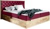 99rooms Galaxy Boxspringbett 140x200 cm Velours MONOLITH Bordeaux Bild 2