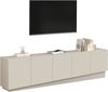 OTTO home Lowboard VELA, Höhe 60 cm, Breite 225 cm,Design mit schrägen Türen (1 St), Made in Italy, Maße-B/T/H: 225x35x60, Lowboard, TV-Board, TV-Kommode Bild 4