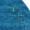 Gabbeh Teppich - Indus »Fenth« 240 x 170 cm - blau - oval Bild 4