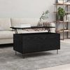 vidaXL Couchtisch Schwarz Eichen-Optik 90 x 44.5 x 45 cm Holzwerkstoff 879617 Bild 4