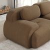 Modulares Ecksofa Cordsamt,ergonomisch mit Fußstütze, 32D Schaumstoff, geschwungene Armlehnen, kein Aufbau, vakuumverpackt Bild 4