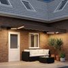 vidaXL Manueller Markisenrahmen mit LEDs Taupe 4,5x3,5 m 3426302 Bild 3