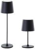 Lichthandel Hoch LED Tischleuchte 2er-Set LED Akku Tischlampe Leuchte für Garten, Balkon & Wohnräume, LED fest integriert, 3000K, perfekt für Restaurants, Cafés, Hotels, Bars, Lounges & Events Bild 2