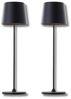 Lichthandel Hoch LED Tischleuchte 2er-Set LED Akku Tischlampe Leuchte für Garten, Balkon & Wohnräume, LED fest integriert, 3000K, perfekt für Restaurants, Cafés, Hotels, Bars, Lounges & Events Bild 4