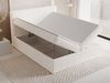 GRAINGOLD Brisa Boxspringbett 180x200, Boxspringbett mit zwei Bettkästen, Kopfteil, Cord-Stoff, Creme Bild 4