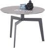 Beistelltisch >BUENA VISTA< in grau, Glas-Keramik/ Metall - 45x60cm (HxD) Bild 3