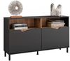 Kommode Marelle Anthrazit/Artisan 140 x 81.3 cm mit 2 Türen Vicco Bild 5
