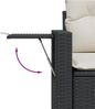 vidaXL 10-tlg. Garten-Sofagarnitur mit Kissen Schwarz Poly Rattan 3220705 Bild 5