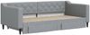 vidaXL Tagesbett Ausziehbar mit Schubladen Hellgrau 90x190 cm Stoff 3197472 Bild 3