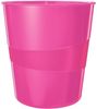 Leitz Papierkorb Wow 15l Polystyren pink metallic Bild 2