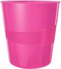 Leitz Papierkorb Wow 15l Polystyren pink metallic Bild 3