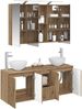 vidaXL Badezimmerschrank-Set 4 pcs Artisan-Eiche 100 x 14,5 x 70 cm 3406342 Bild 3
