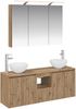vidaXL Badezimmerschrank-Set 4 pcs Artisan-Eiche 100 x 14,5 x 70 cm 3406342 Bild 2