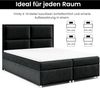 Best for Home Boxspringbett mit Bettkasten Doppelbett Trinity K14 Bonellfederkern inkl 7cm Topper (140x200 160x200 180x200 200x200 cm, Bonell-Matratze, gepolstertes Kopfteil, Polsterbett versch. Größen), mit oder ohne Topper, Flexible Liefermöglichkeit... Bild 4