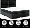 Best for Home Boxspringbett mit Bettkasten Doppelbett Trinity K14 Bonellfederkern inkl 7cm Topper (140x200 160x200 180x200 200x200 cm, Bonell-Matratze, gepolstertes Kopfteil, Polsterbett versch. Größen), mit oder ohne Topper, Flexible Liefermöglichkeit... Bild 2