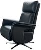 KAWOLA Sessel NAMA Relaxsessel drehbar Leder schwarz 111 x 86 x 78 cm Bild 3