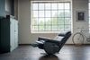 KAWOLA Sessel NAMA Relaxsessel drehbar Leder schwarz 111 x 86 x 78 cm Bild 4