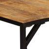 vidaXL Esstisch 140x70x75 cm Raues Massivholz Mango 373604 Bild 5