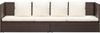 vidaXL Garten-Sofabett mit Kissen Poly Rattan Braun 49392 Bild 4