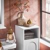 SoBuy BZR161-W Wäscheschrank, MDF, Lackiert, Weiß, 30 x 97 x 30 cm Bild 5