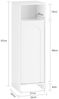 SoBuy BZR161-W Wäscheschrank, MDF, Lackiert, Weiß, 30 x 97 x 30 cm Bild 3