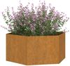 vidaXL Pflanzkübel Rostig 90x90x45 cm Cortenstahl 823676 Bild 3