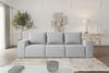 Sofa Designersofa ESTELLE 3-Sitzer in Stoff Opera Velvet Hellgrau Bild 2