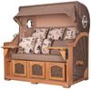 Strandkorb Komplettset - bene living - Ammersee Grande XXL Teak - PE grau - Modell 540 - inkl. Liftersystem Bild 3