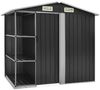 vidaXL Gartenhaus mit Regal Anthrazit 205x130x183 cm Eisen 47106 Bild 2
