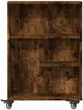 vidaXL Aufbewahrungswagen Schmal Räuchereiche 48x13x68cm Holzwerkstoff 855227 Bild 4