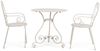 Gartentisch Enneti aus Metall, klassisches Design, rund, Beige Griz, pflegeleicht pulverbeschichtet Bild 2