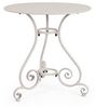Gartentisch Enneti aus Metall, klassisches Design, rund, Beige Griz, pflegeleicht pulverbeschichtet Bild 5