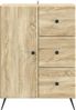 vidaXL Sideboard Sonoma-Eiche 66 x 34,5 x 90 cm Holzwerkstoff 895547 Bild 4