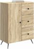 vidaXL Sideboard Sonoma-Eiche 66 x 34,5 x 90 cm Holzwerkstoff 895547 Bild 2