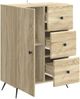 vidaXL Sideboard Sonoma-Eiche 66 x 34,5 x 90 cm Holzwerkstoff 895547 Bild 3