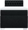 vidaXL Boxspringbett mit Matratze Schwarz 80x200 cm Stoff 3285724 Bild 4