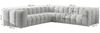 Ecksofa Designersofa SOLVIE in Stoff Moly Orange Seite Universal Bild 2