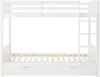 Vente-unique - LIMODARA Bett Holz, Platte Weiß - B 101,5 cm x H 162,5 cm x L 208 cm Bild 3