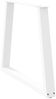 vidaXL Esstisch Beine V-Form 2 Stück Weiß 70x(72-73,3) cm Stahl 4012569 Bild 4