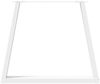 vidaXL Esstisch Beine V-Form 2 Stück Weiß 70x(72-73,3) cm Stahl 4012569 Bild 5