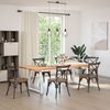 vidaXL Esstisch Beine V-Form 2 Stück Weiß 70x(72-73,3) cm Stahl 4012569 Bild 2