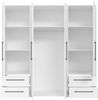 Drehtürenschrank >MOKKARIS< in weiß - 205,9x200,1x58,8cm (BxHxT) Bild 4