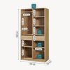 Offener Kleiderschrank Vippsaki mit 7 Fächern 200x100x50 cm Eicheoptik [en. casa] Bild 2