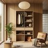 Offener Kleiderschrank Vippsaki mit 7 Fächern 200x100x50 cm Eicheoptik [en. casa] Bild 4