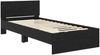 vidaXL Bettrahmen Schwarz Eichen-Optik 90 x 200 cm Holzwerkstoff 885798 Bild 5