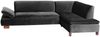 Ecksofa mit Ottomane rechts Kaye Bezug Samtvelours Buche nussbaum dunkel / schwarz 23082 Bild 2