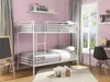 Vente-unique - DUOTIS Bett Metall Weiß - B 96 cm x H 160 cm x L 197,5 cm Bild 5