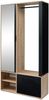 AX LIVING Garderobe Flur Milanoir 100 cm Spiegel Artisan Eiche/Schwarz Bild 3