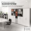 bümö Regal weiß, Standregal aus Holz für 3 Ordnerhöhen - Bücherregal klein 40 cm schmal, Aktenregal für Ordner & Bücher, kleines Büroregal, Holzregal, Ordnerregal, Buchregal Dachschräge, 934RE-W Bild 2