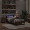 vidaXL Bettrahmen mit LED Artisan-Eiche 90 x 200 cm Holzwerkstoff 863796 Bild 4